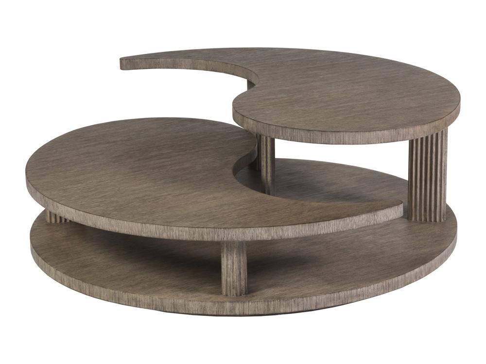 Artistica Home - Signature Designs Yin Yang Round Cocktail Table, Gray - 2285-943 veiw 1