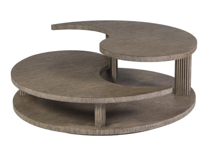 Artistica Home - Signature Designs Yin Yang Round Cocktail Table, Gray - 2285-943 veiw 1