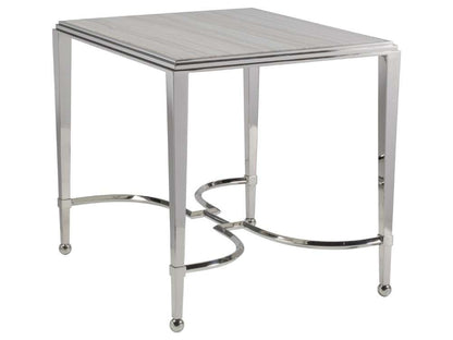 Artistica Home - Signature Designs Ss Sangiovese End Table W/Mt - Polished stainless steel - 2112-959 veiw 1