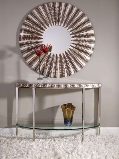 Artistica Home - Signature Designs Sulu Sea Snake Round Mirror - Grays - 2064-902 veiw 2