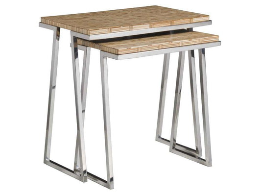 Artistica Home - Signature Designs Thatch Nesting Tables - 25W x 15D x 25H - 2126-958 veiw 1