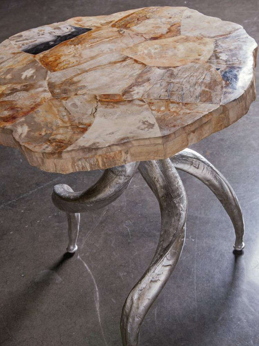 Artistica Home - Signature Designs Valance Spot Table - Silver Leaf Finish - 2035-953 veiw 1