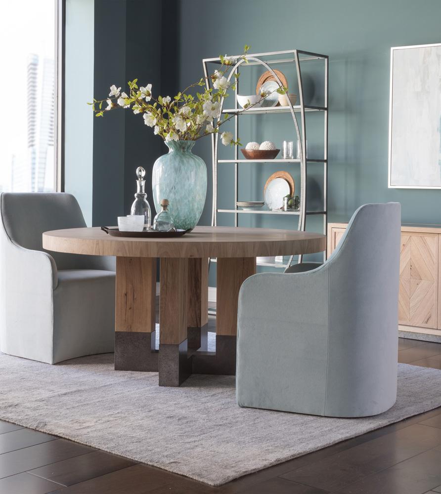 Artistica Home - Verite Round Dining Table, Light Oak - 2240-870C veiw 2
