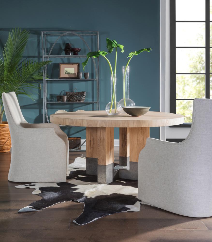 Artistica Home - Verite Round Dining Table, Light Oak - 2240-870C veiw 3