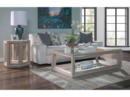 Artistica Home - Signature Designs Zeitgeist Linen Cocktail Table - 54W x 30D x 18H - 2141-945 veiw 2