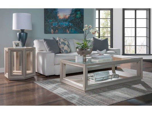 Artistica Home - Signature Designs Zeitgeist Linen Cocktail Table - 54W x 30D x 18H - 2141-945 veiw 2