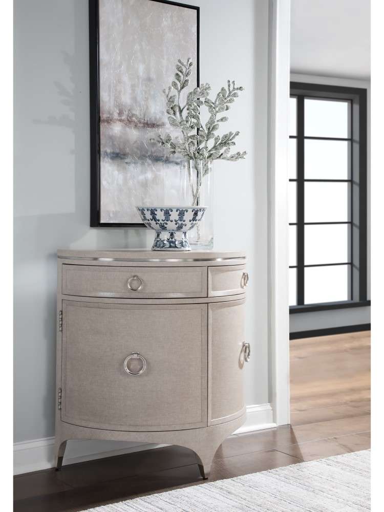 Artistica Home - Signature Designs Zeitgeist Linen Demilune Chest - 33W x 17D x 36.5H - 2141-972 veiw 2