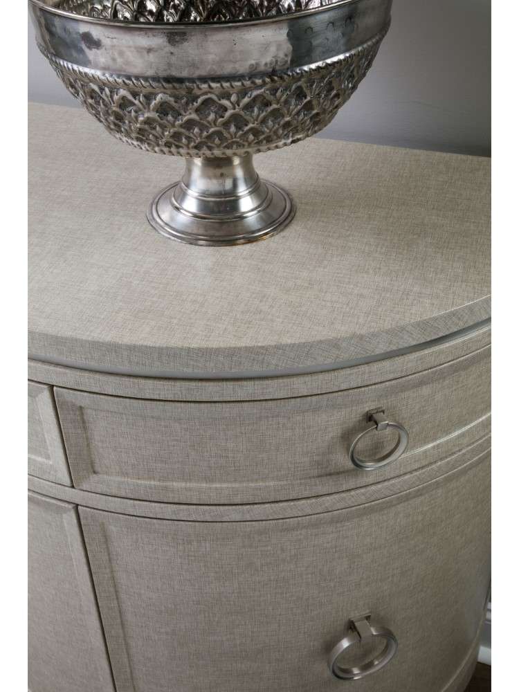 Artistica Home - Signature Designs Zeitgeist Linen Demilune Chest - 33W x 17D x 36.5H - 2141-972 veiw 3