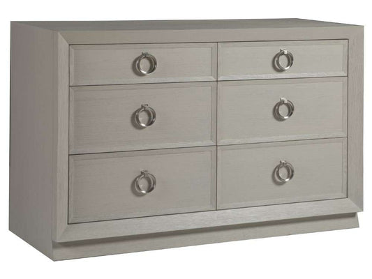 Artistica Home - Signature Designs Zeitgeist White Double Dresser - 54W x 22D x 35H - 2140-222 veiw 1