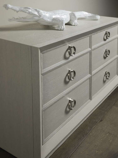 Artistica Home - Signature Designs Zeitgeist White Double Dresser - 54W x 22D x 35H - 2140-222 veiw 3