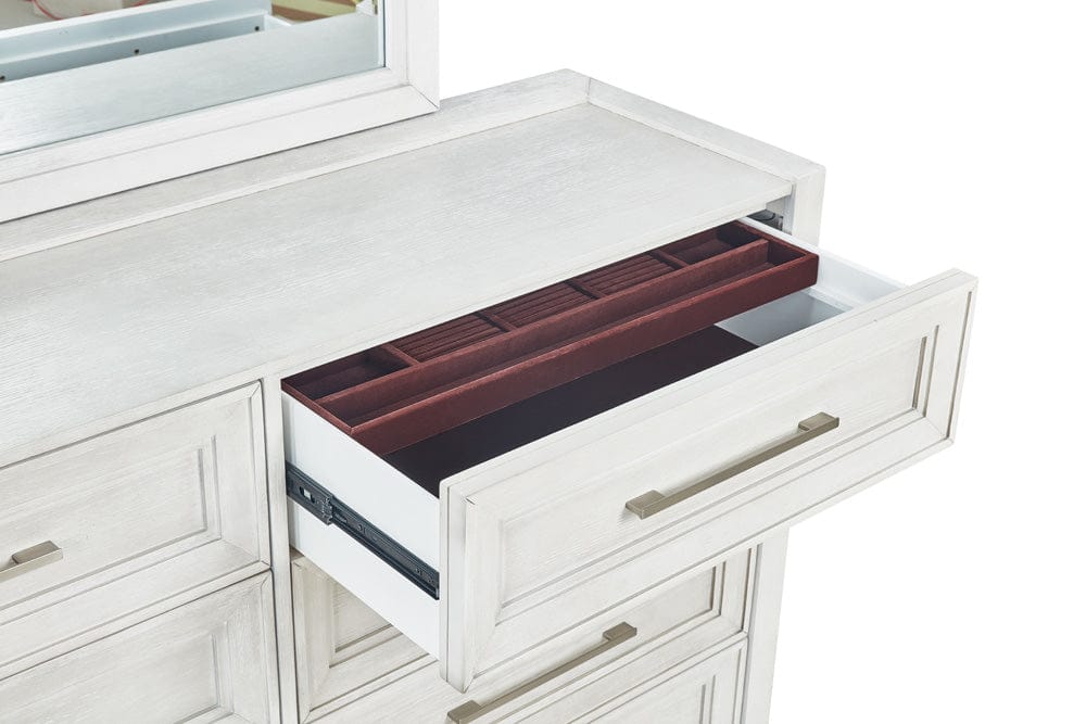 Avalon Furniture - B00967 White Dresser - B00967 D