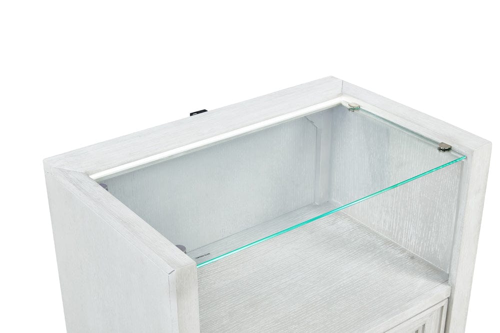 Avalon Furniture - B00967 White Open Nightstand - B00967 ON