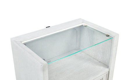 Avalon Furniture - B00967 White Open Nightstand - B00967 ON