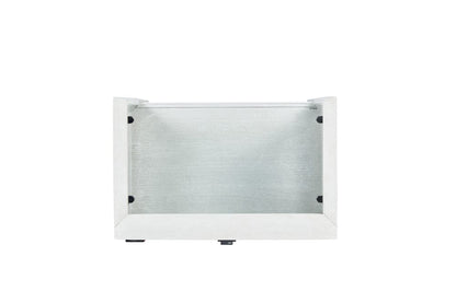 Avalon Furniture - B00967 White Open Nightstand - B00967 ON