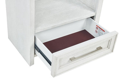 Avalon Furniture - B00967 White Open Nightstand - B00967 ON