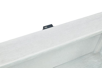Avalon Furniture - B00967 White Open Nightstand - B00967 ON