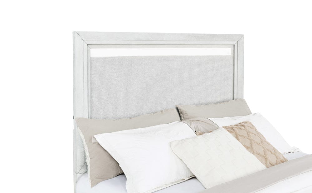 Avalon Furniture - B00967 White Queen Storage Bed - B00967 5/0 STG-BENCH