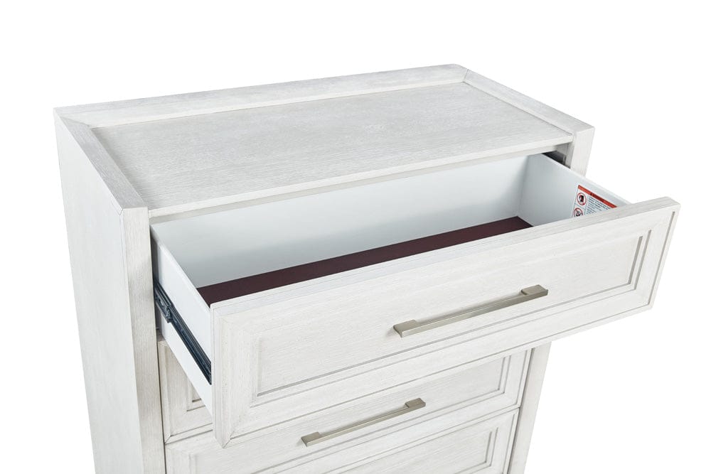 Avalon Furniture - B00967 White Tech Nightstand Tm -Usb/Led/Wireless - B00967 TS