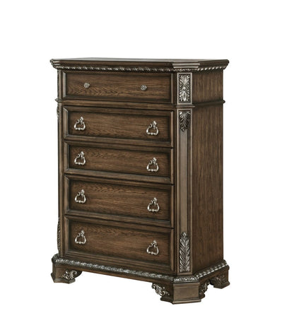 Avalon Furniture - B01920  Medium Oak Chest - B01920 C-C view 1