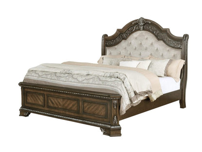 Avalon Furniture - B01920  Medium Oak King Bed - B01920 6/6 view 1
