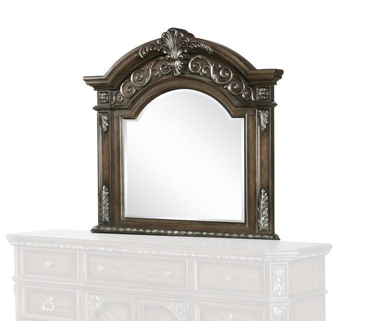 Avalon Furniture - B01920  Medium Oak Mirror - B01920 M view 1