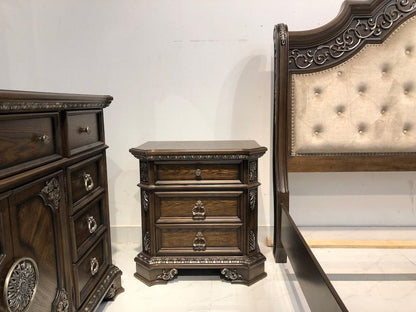 Avalon Furniture - B01920  Medium Oak Nightstand - B01920 N-C view 5