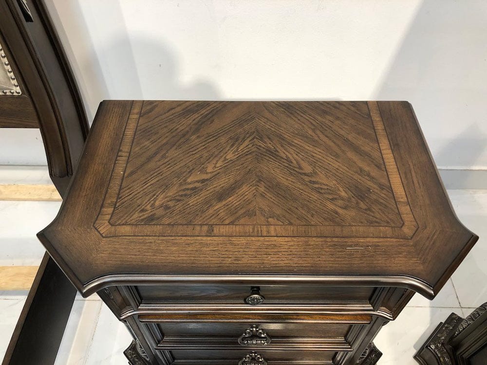 Avalon Furniture - B01920  Medium Oak Nightstand - B01920 N-C view 6