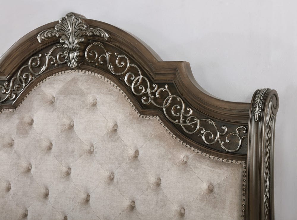 Avalon Furniture - B01920  Medium Oak Queen Bed - B01920 5/0 view 3