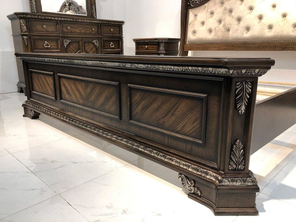 Avalon Furniture - B01920  Medium Oak Queen Bed - B01920 5/0 view 6