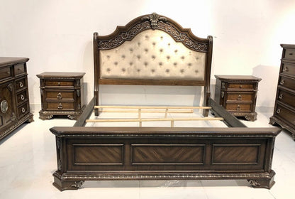 Avalon Furniture - B01920  Medium Oak Queen Bed - B01920 5/0 view 7