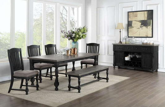 Avalon Furniture - Brenham Dining Bench - D00511 DB veiw 2