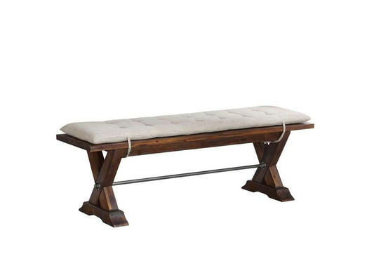 Avalon Furniture - Fresno Dining Bench W/Tie On Cushion - D0526N B veiw 1