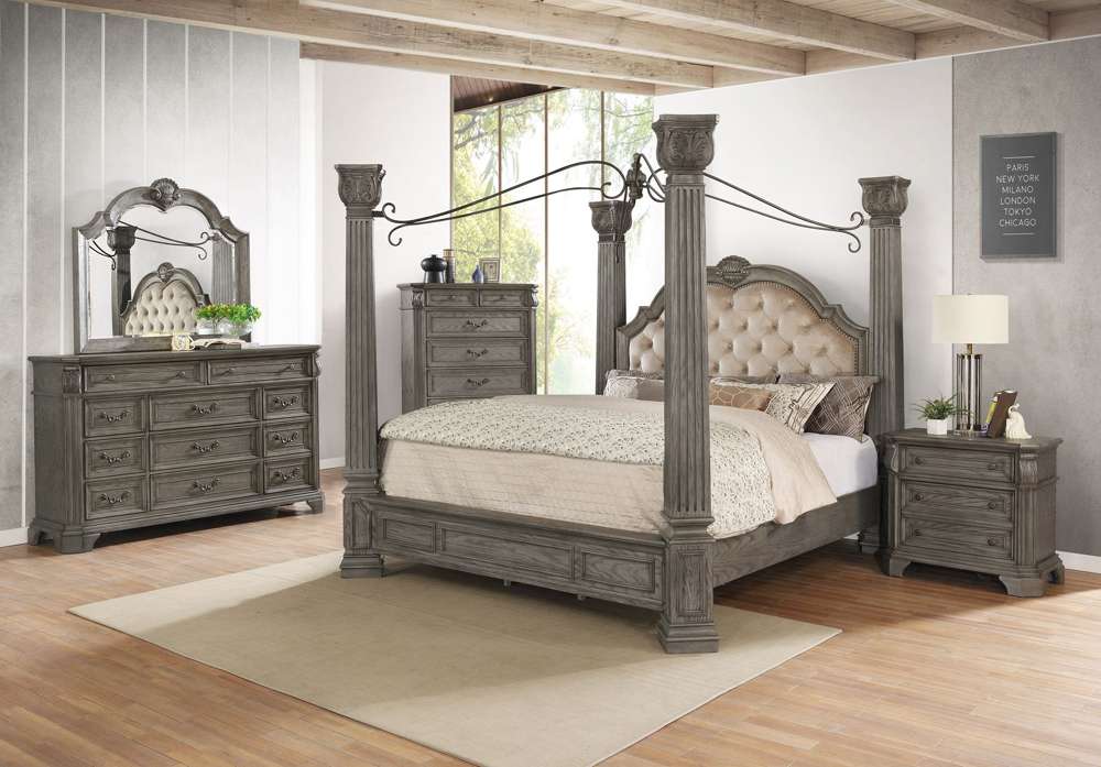 Avalon Furniture - Grand Isle Queen Canopy Bed veiw 2