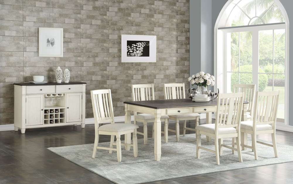 Avalon Furniture - Homeplace Dining Chair with Side Stretcher (Set of 2) - D00041 DC veiw 3