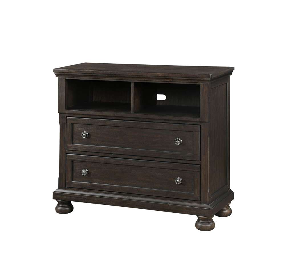 Avalon Furniture - Lauren Media Chest - B02255 E veiw 1