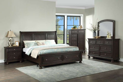 Avalon Furniture - Lauren Nightstand with Usb and Hidden Drawer - B02255 N-C veiw 3