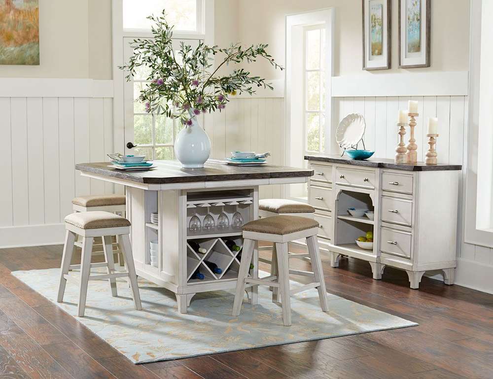 Avalon Furniture - Mystic Cay Backless Stool (Set of 2) - D0042R KIS veiw 2