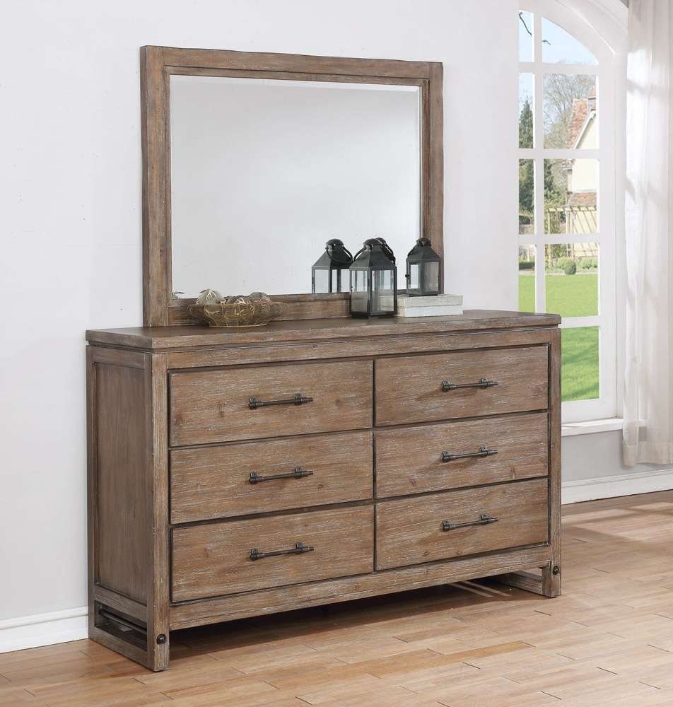 Avalon Furniture - Round Rock Dresser and Mirror - B00149-D-C_M veiw 2