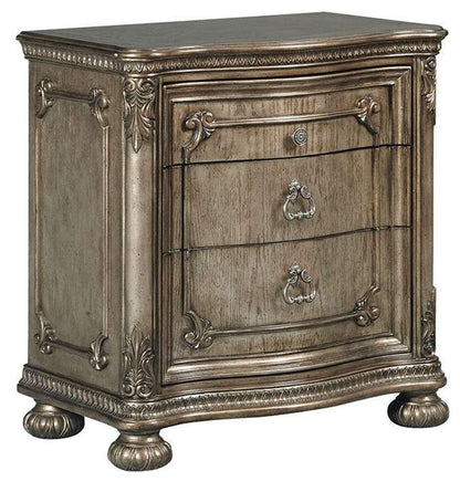 Avalon Furniture  -  Seville Nightstand w/Usb&Led  - B02011 N-C veiw 1