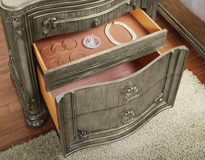Avalon Furniture  -  Seville Nightstand w/Usb&Led  - B02011 N-C veiw 4