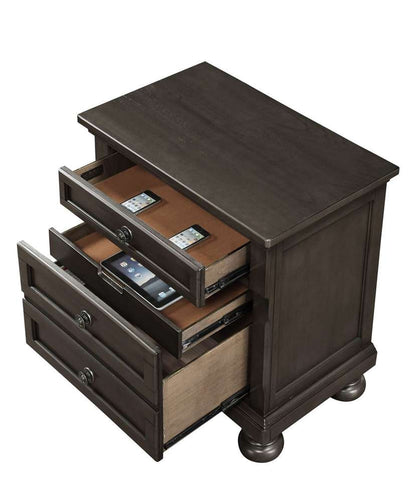 Avalon Furniture - Soriah 2 Drawers Nightstand with Hidden Drawer and Usb Charger - B1061X N-C veiw 2