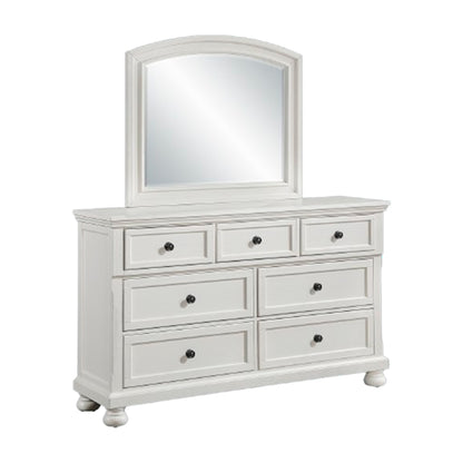 Avalon Furniture - Stella Dresser with Hidden Drawer and Mirror - B01163 D-C_JB-M
