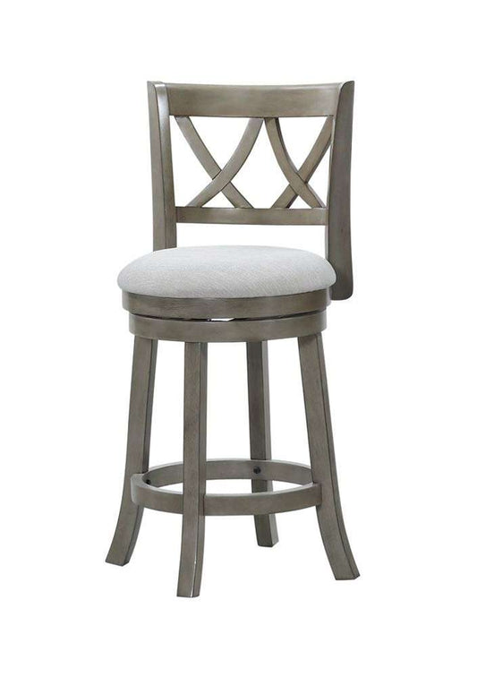Avalon Furniture - Swivel Stools 24in Swivel Stool - Antique Grey - D01833 GC veiw 1