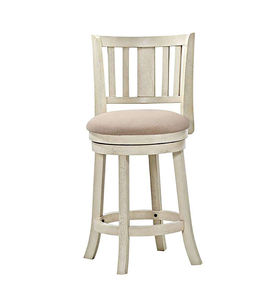 Avalon Furniture - Swivel Stools 24in Swivel Stool - Antique White - D01822 GC veiw 1