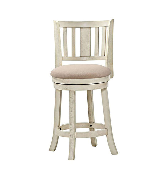 Avalon Furniture - Swivel Stools 24in Swivel Stool - Antique White - D01822 GC veiw 1