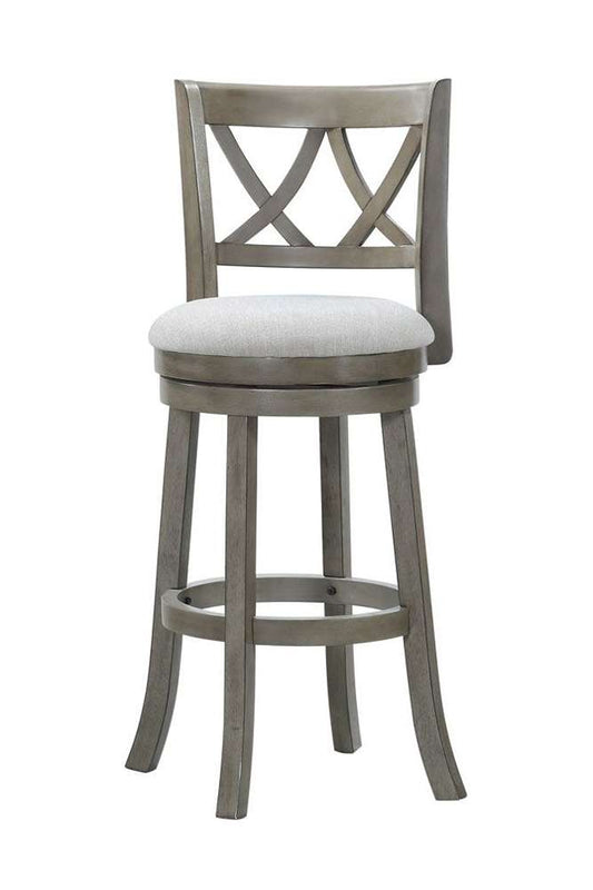 Avalon Furniture - Swivel Stools 29in Swivel Stool - Antique Grey - D01833 BS veiw 1