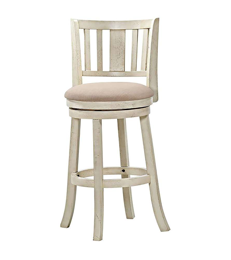 Avalon Furniture - Swivel Stools 29in Swivel Stool - Antique White - D01822 BS veiw 1