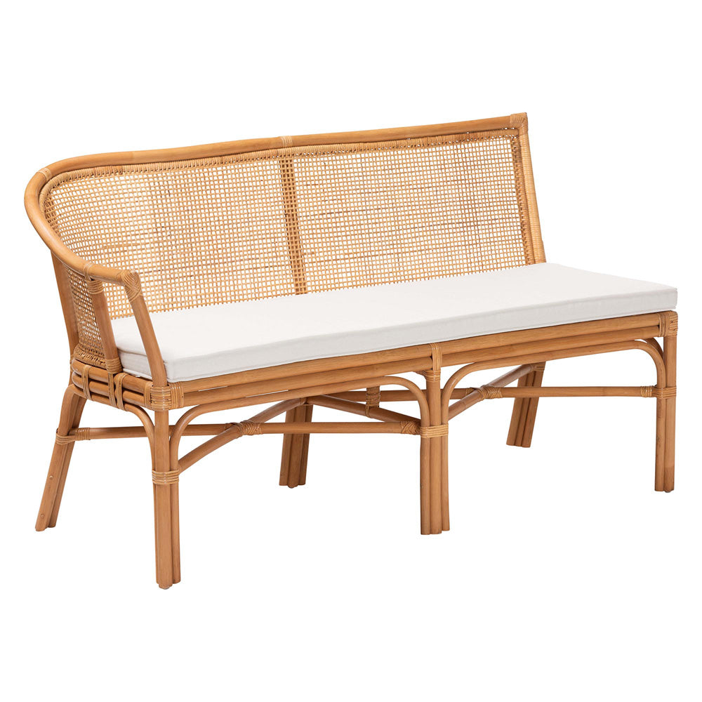bali & pari - Aara Dining Set in Light Honey - Adele/Braided-3PC Dining Set view 2