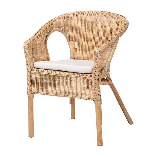 bali & pari - Abbey Dining Chair in Natural - 12717-Natural Rattan-DC-Version 2 view 1