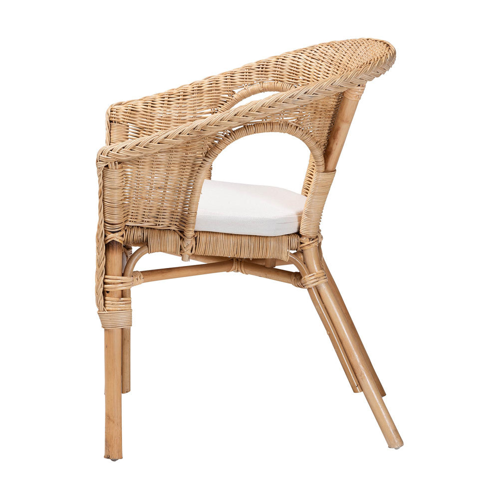 bali & pari - Abbey Dining Chair in Natural - 12717-Natural Rattan-DC-Version 2 view 3